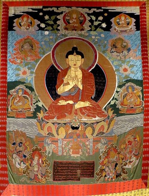 Applique Example Future Buddha Maitreya Tibet 1792-94 Norton Simon Museum